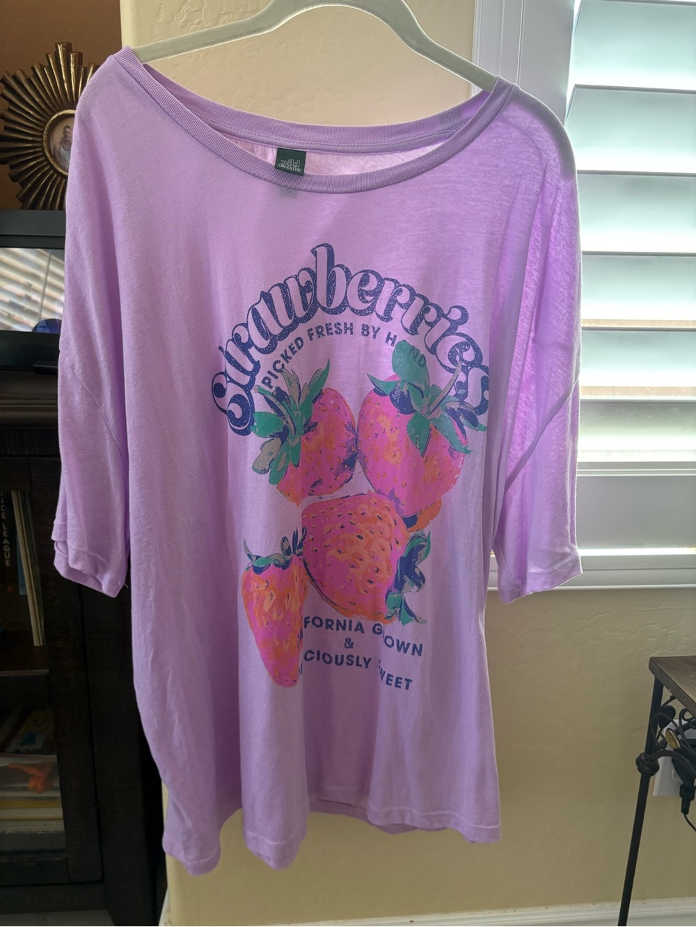 Pink Strawberry Graphic Tee